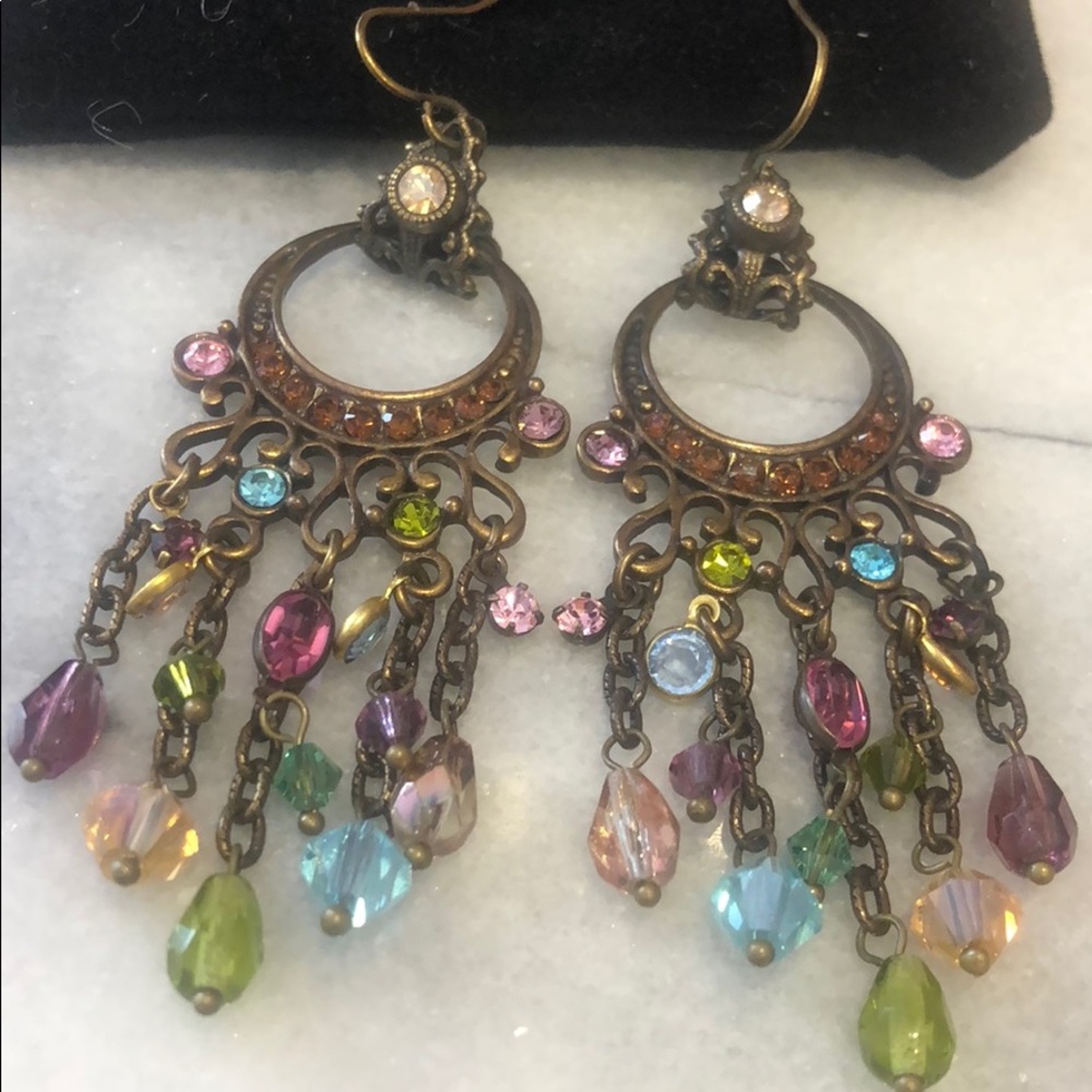 Vintage Vibe Pastel Boho Artisan Dangles,NWT